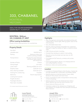 333, Chabanel Montreal Midtown