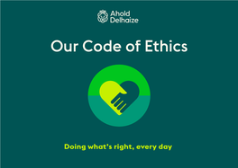 Our Code of Ethics