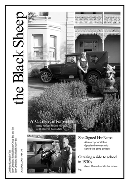 Catching a Ride to School in 1930S an O. Gilpin Girl Remembers She