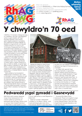 Lawrlwythno RHAGOLWG Rhifyn 38