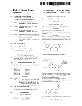 (12) United States Patent (10) Patent No.: US 9,504,250 B2 Ogawa Et Al