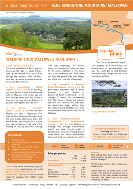 MALERWEG TRAIL PART 1 Tours That Are As Individual As You! 1