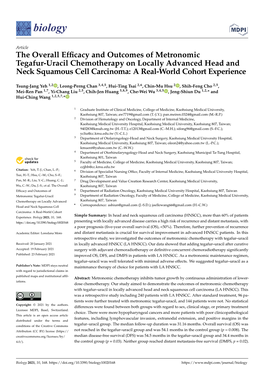 The Overall Efficacy and Outcomes of Metronomic Tegafur-Uracil