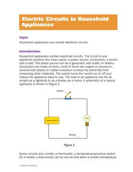 Electric Circuits in Household Appliances