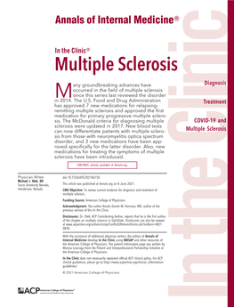 Multiple Sclerosis