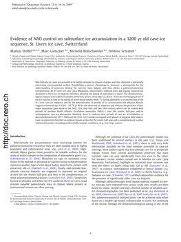 Doc.Rero.Ch Populated and Industrialized Areas (E.G., Cecil Et Al., 2004)