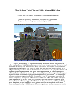 A Second Life Library