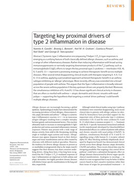 Targeting Key Proximal Drivers of Type 2 Inflammation in Disease