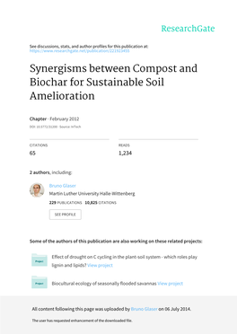 Synergisms Between Compost and Biochar for Sustainable Soil Amelioration