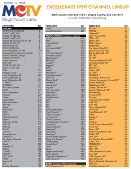 Excellerate Iptv Channel Lineup