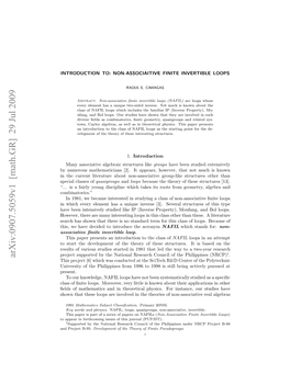 Introduction: Non-Associative Finite Invertible Loops