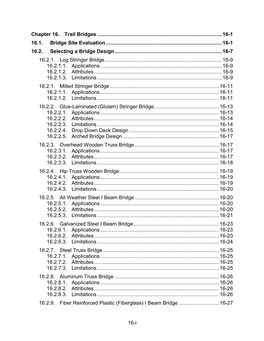 Chapter 16. Trail Bridges