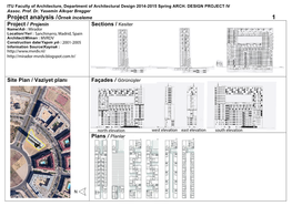 Project Analysis /Örnek Inceleme 1