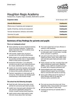 Ofsted Report 2019 Pdf Download