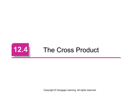 The Cross Product