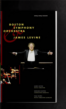 Boston Symphony Orchestra Concert Programs, Season 124, 2004-2005