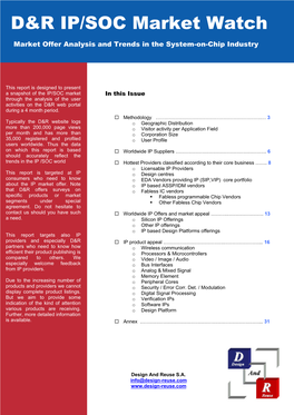 D&R IP/SOC Market Watch