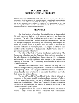 Scr Chapter 60 Code of Judicial Conduct