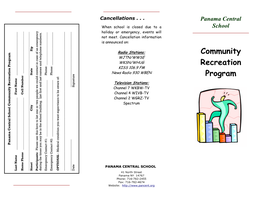 Community Recreation Program