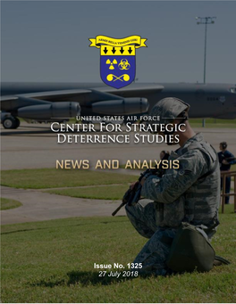 Center for Strategic Deterrence Studies (CSDS) News and Analysis