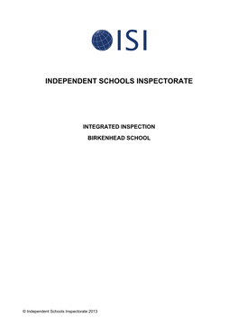 Independent Schools Inspectorate