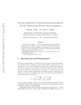 On the Properties of Iterated Binomial Transforms for the Padovan and Perrin Matrix Sequences