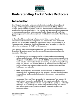 Understanding Packet Voice Protocols