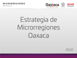 Estrategia De Microrregiones Oaxaca