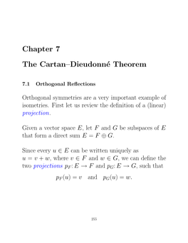 Cartan–Dieudonné Theorem