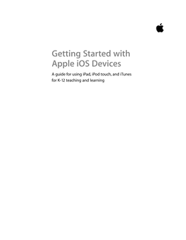 Getting Started with Apple Ios Devices