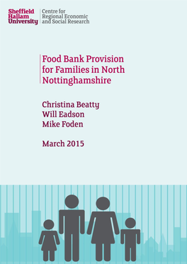 Food Bank Provision for Families in North Nottinghamshire