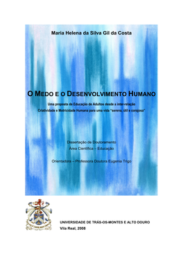 O Medo E O Desenvolvimento Humano