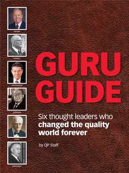 Six Thought Leaders Who Changed the Quality World Forever Juran by QP Staff