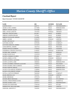 Caseload Alphabetical.Pdf