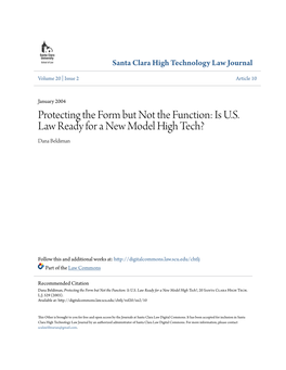 Is US Law Ready for a New Model High Tech?