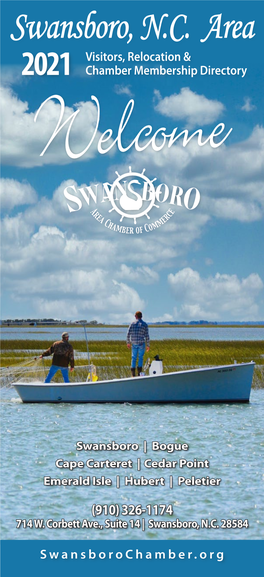 Swansboro, N.C. Area Visitors, Relocation & 2021 Chamber Membership Directory