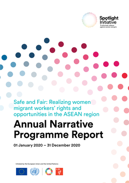 Annual Narrative Programme Report 01 January 2020 – 31 December 2020