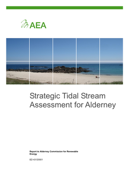 Strategic Tidal Stream Assessment for Alderney