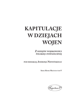 Kapitulacje W Dziejach Wojen