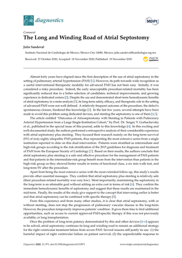 The Long and Winding Road of Atrial Septostomy