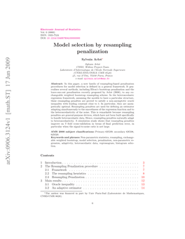 Model Selection by Resampling Penalization