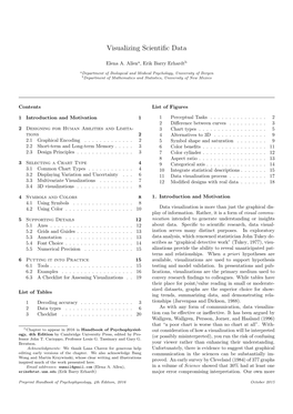 Visualizing Scientific Data