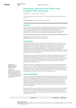 Pancreatitis and Acute Liver Failure from Coricidin® HBP Intoxication