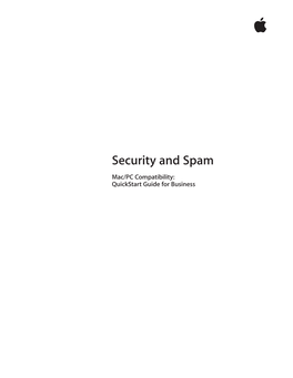 Security and Spam Mac/PC Compatibility: Quickstart Guide for Business 2