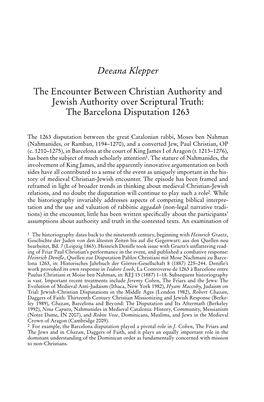 The Barcelona Disputation 1263 1