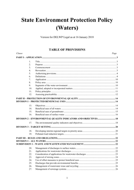 State Environment Protection Policy (Waters) and Is Referred to Below As “This Policy”