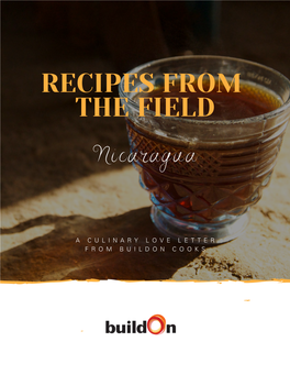 RECIPES from the FIELD Nicaragua