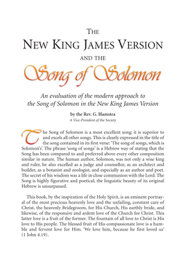 The New King James Version and the Song of Solomon