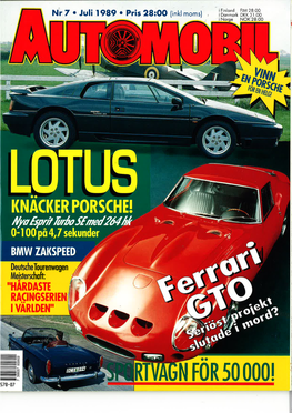 Nr 7 . Juli 1989 O Pris 28:OO (Inkl Moms) Donmork DKK 3L :00