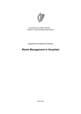 Waste Management in Hospitals